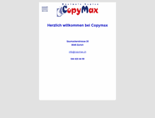 Tablet Screenshot of copymax.ch