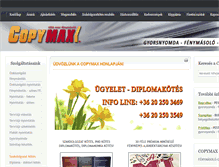 Tablet Screenshot of copymax.hu